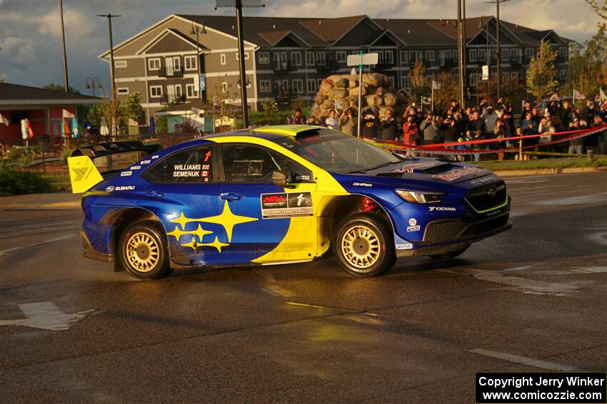 Brandon Semenuk / Keaton Williams Subaru WRX ARA25 on SS20, Sanford Center.