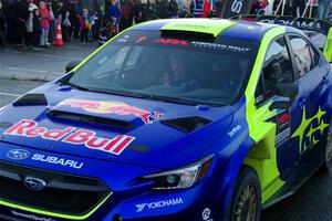 Brandon Semenuk / Keaton Williams Subaru WRX ARA25 pulls off the winner's podium.