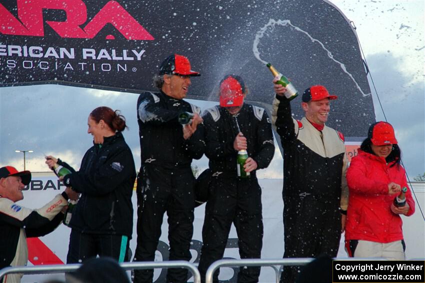 L4WD Regional podium of the 2025 Lake Superior Performance Rally