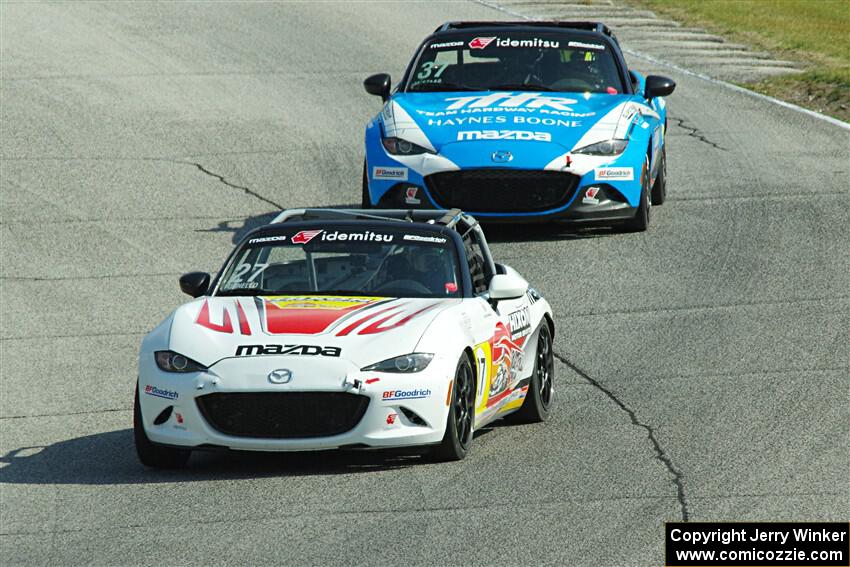 Dante Tornello's and Michael Staab's Mazda MX-5 Cups