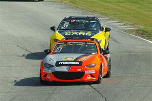 Maximilian Opalski's and Jameson Riley's Mazda MX-5 Cups
