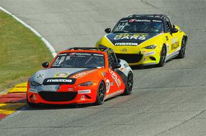 Maximilian Opalski's and Jameson Riley's Mazda MX-5 Cups