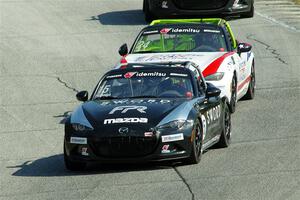 Aidan Fassnacht's and Aaron Jeansonne's Mazda MX-5 Cups
