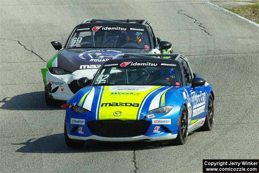 Woody Heimann's and Anthony McIntosh's Mazda MX-5 Cups