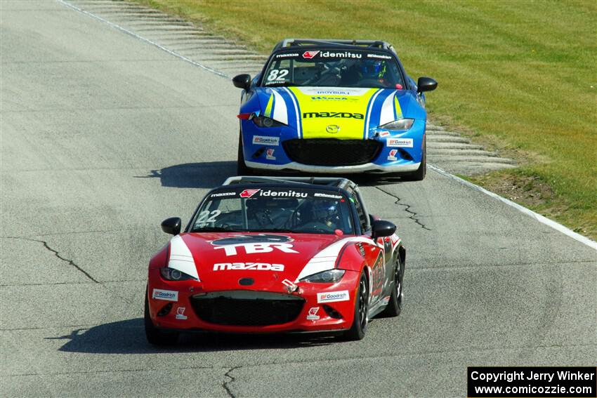 Laura Hayes' and Woody Heimann's Mazda MX-5 Cups