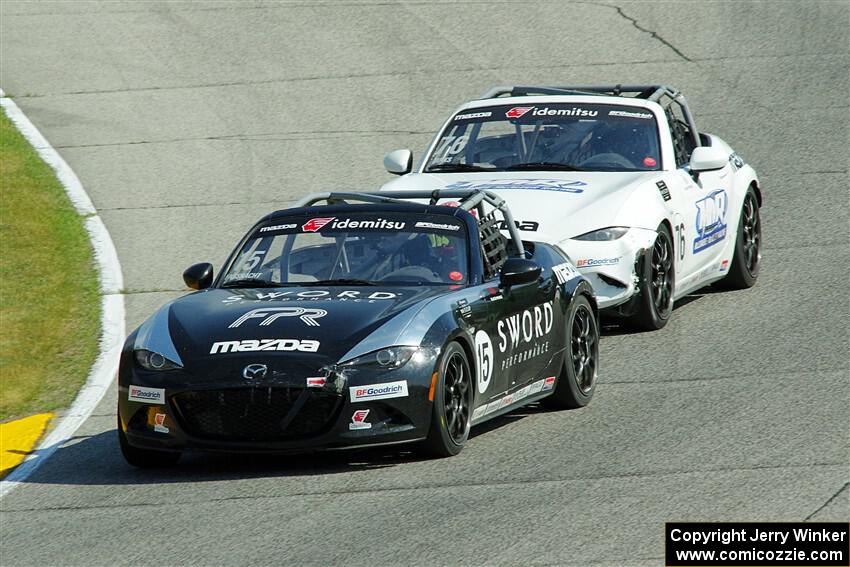 Aidan Fassnacht's and Matthew Dirks' Mazda MX-5 Cup