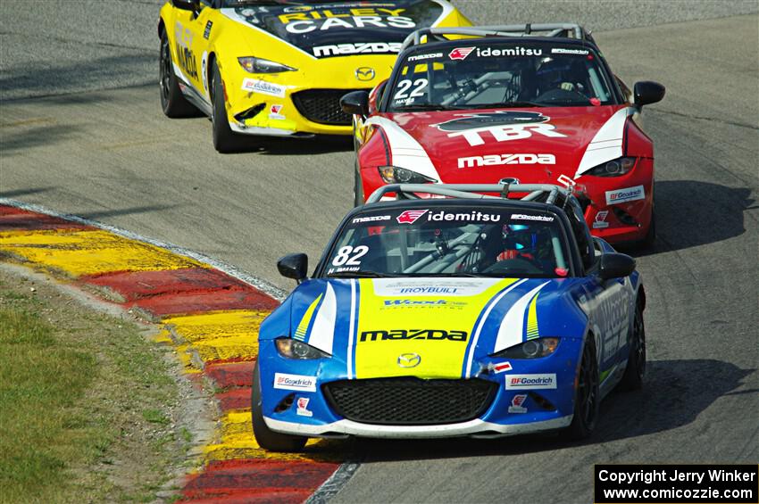 Woody Heimann's and Laura Hayes' Mazda MX-5 Cups