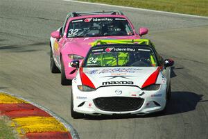 Aaron Jeansonne's and Chris Nunes' Mazda MX-5 Cups