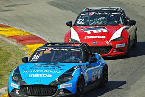 David Staab's and Laura Hayes' Mazda MX-5 Cups