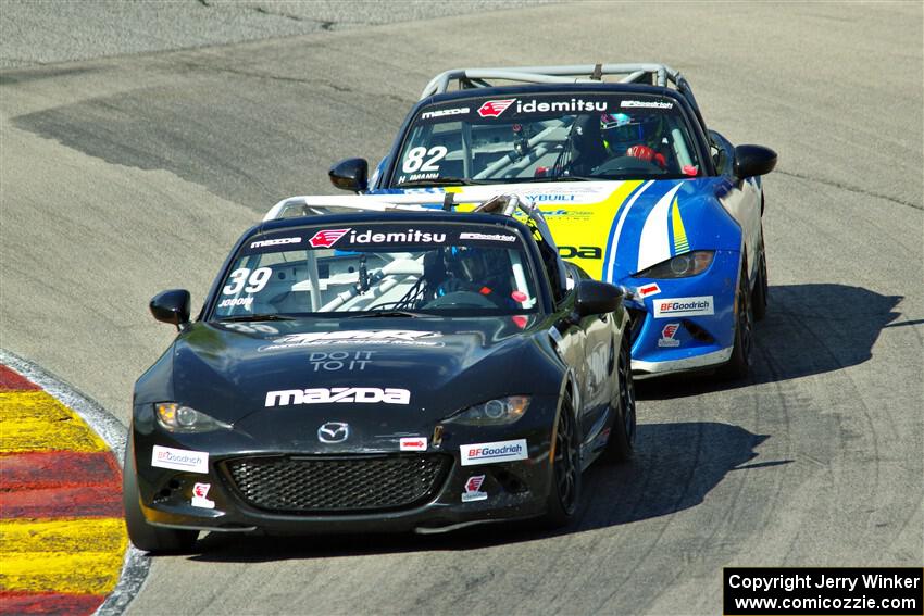 John Jodoin's and Woody Heimann's Mazda MX-5 Cups