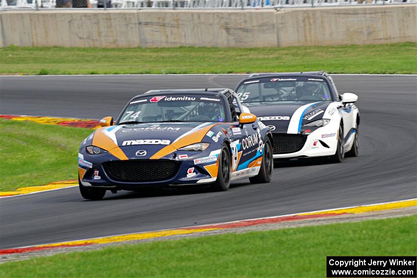 Hanna Zellers' and Bryan Heitman's Mazda MX-5 Cups