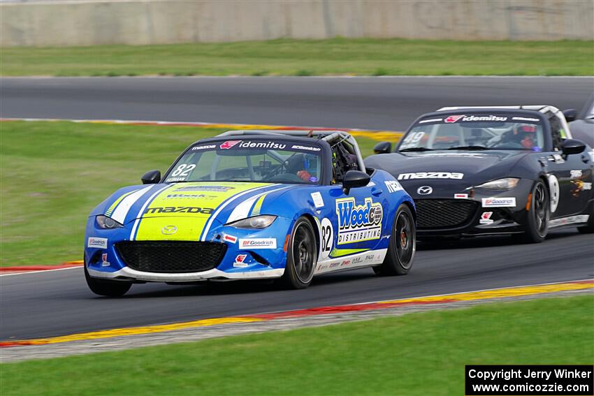 Woody Heimann's and Andrew Wilson's Mazda MX-5 Cups