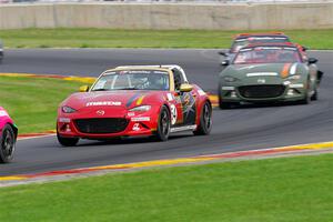 Heather Hadley's and Alex Bachoura's Mazda MX-5 Cups