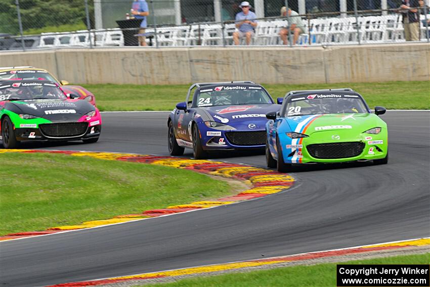 Hernan Palermo's and Aaron Jeansonne's Mazda MX-5 Cups