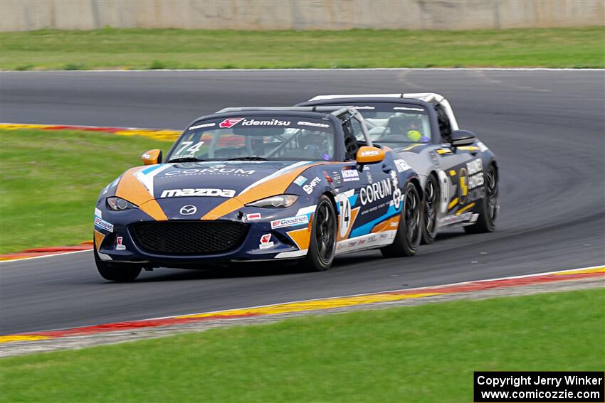 Hanna Zellers' and Joey Rainey's Mazda MX-5 Cups