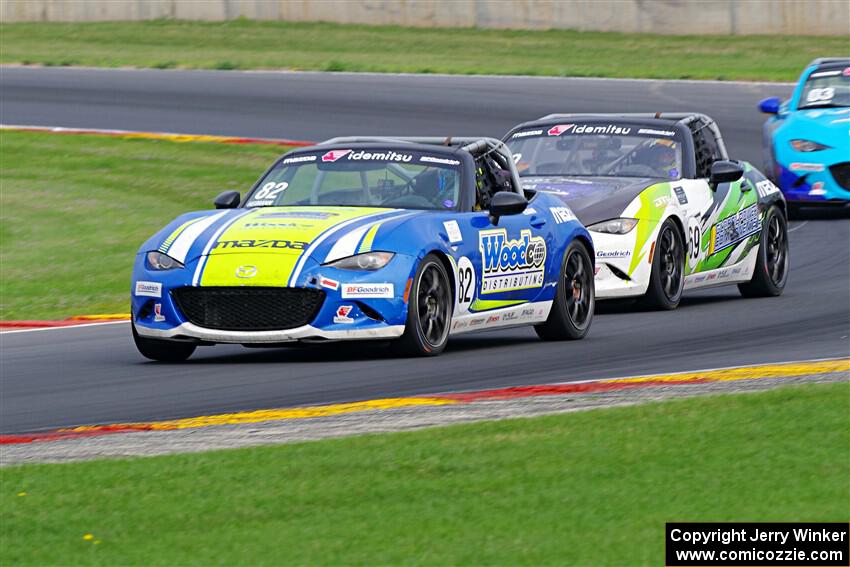 Woody Heimann's and Anthony McIntosh's Mazda MX-5 Cups