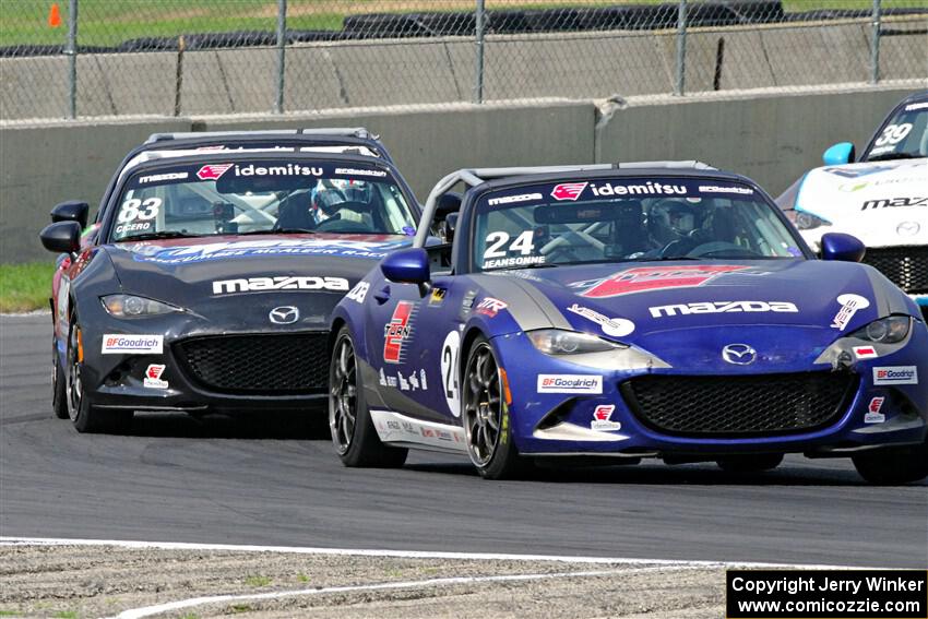 Aaron Jeansonne's and Nate Cicero's Mazda MX-5 Cups