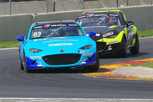 John Hansen's and Bailey Cruse's Mazda MX-5 Cups
