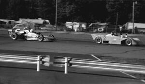 David Harris's Tiga SC80 Sports 2000 leads Tod Tuttle's Crossle 34F Formula Continental out of turn 10.