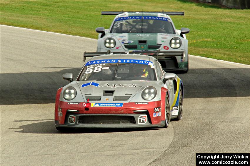 T.J. Fischer's and Kay van Berlo's Porsche GT3 Cups