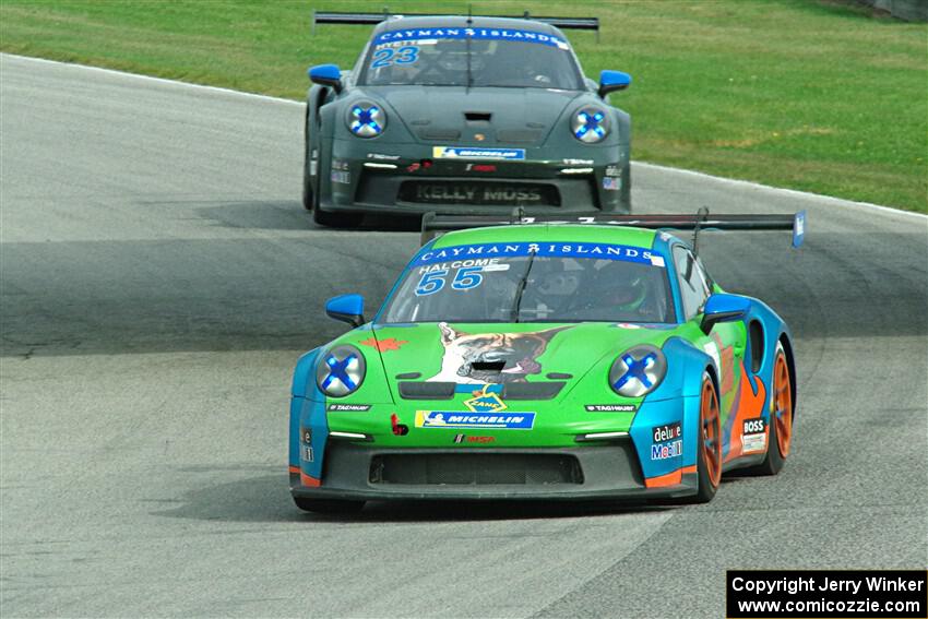 Matt Halcome's and P.J. Hyett's Porsche GT3 Cups
