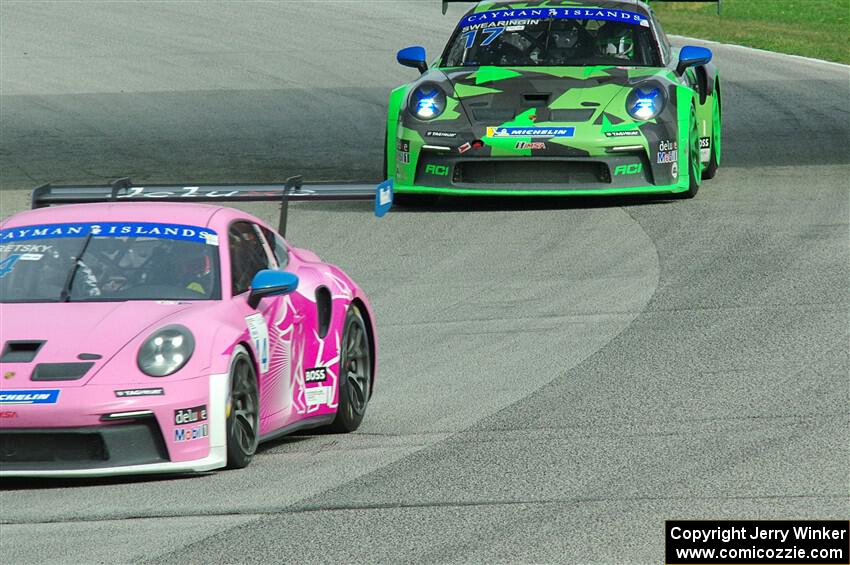 Moisey Uretsky's and Curt Swearingin's Porsche GT3 Cups