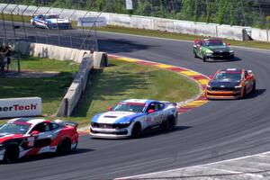 Brandon Gdovic's, Jeremy Fletcher's, Tyler Maxson's and Maximilian Opalski's Ford Mustang Dark Horse Rs