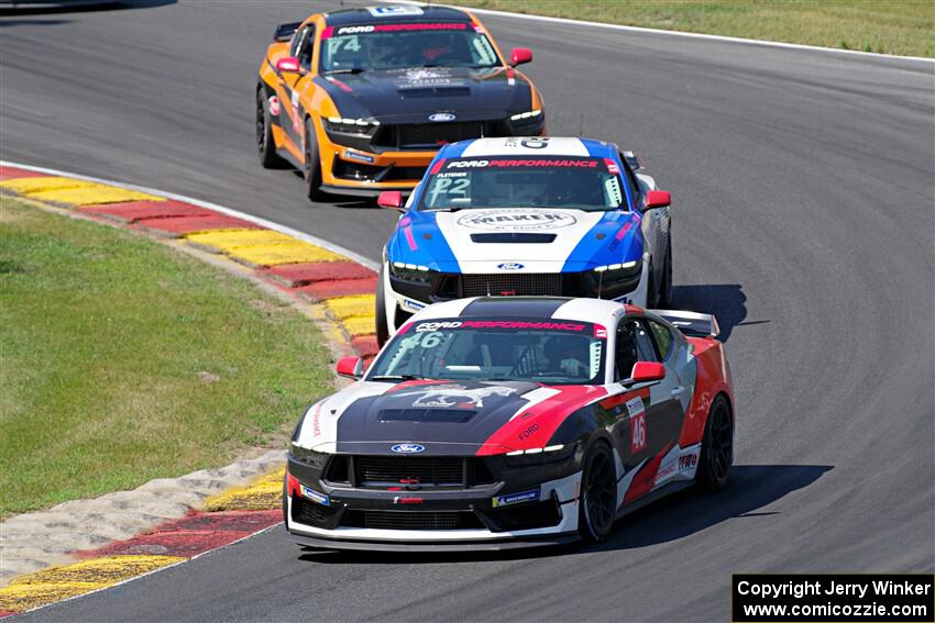 Brandon Gdovic's, Jeremy Fletcher's and Tyler Maxson's Ford Mustang Dark Horse Rs