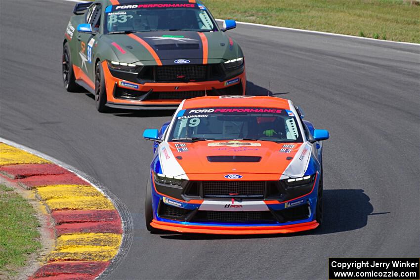 Mike Stillwagon's and Alex Bachoura's Ford Mustang Dark Horse Rs