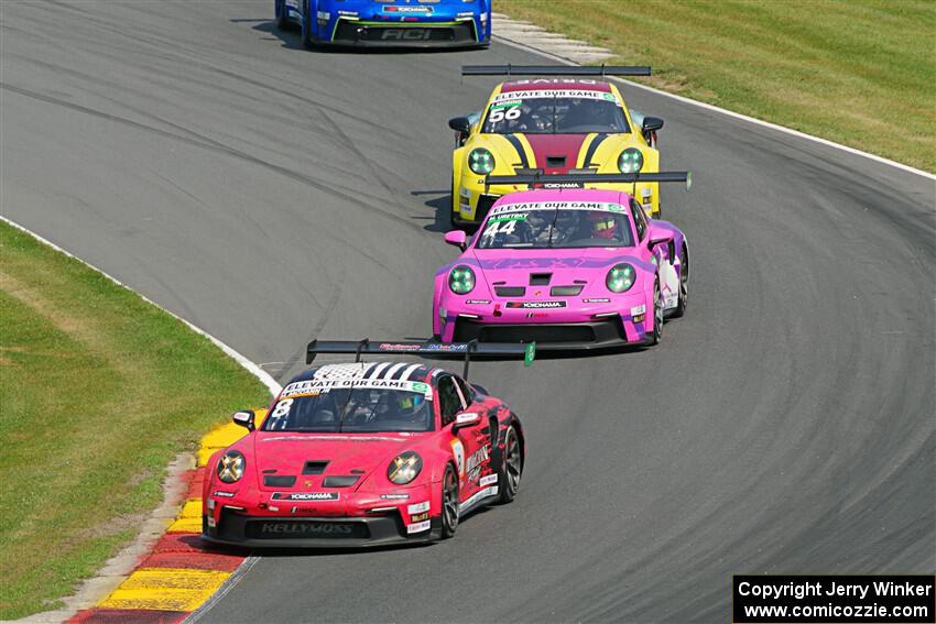 Michael McCann's, Moisey Uretsky's and Jeff Mosing's Porsche GT3 Cups