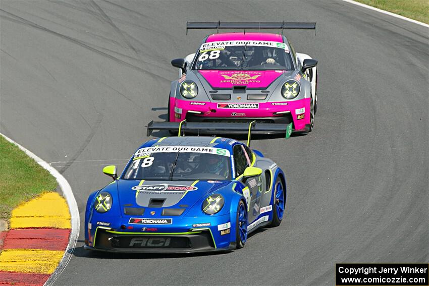 Richard Edge's and Chris Bellomo's Porsche GT3 Cups