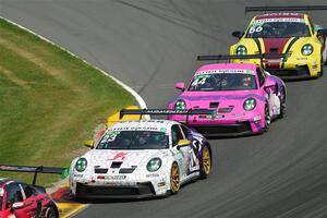 Jordan Wallace's, Moisey Uretsky's and Jeff Mosing's Porsche GT3 Cups