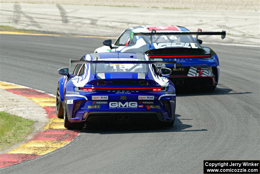 Pedro Torres' and Yves Baltas' Porsche GT3 Cups