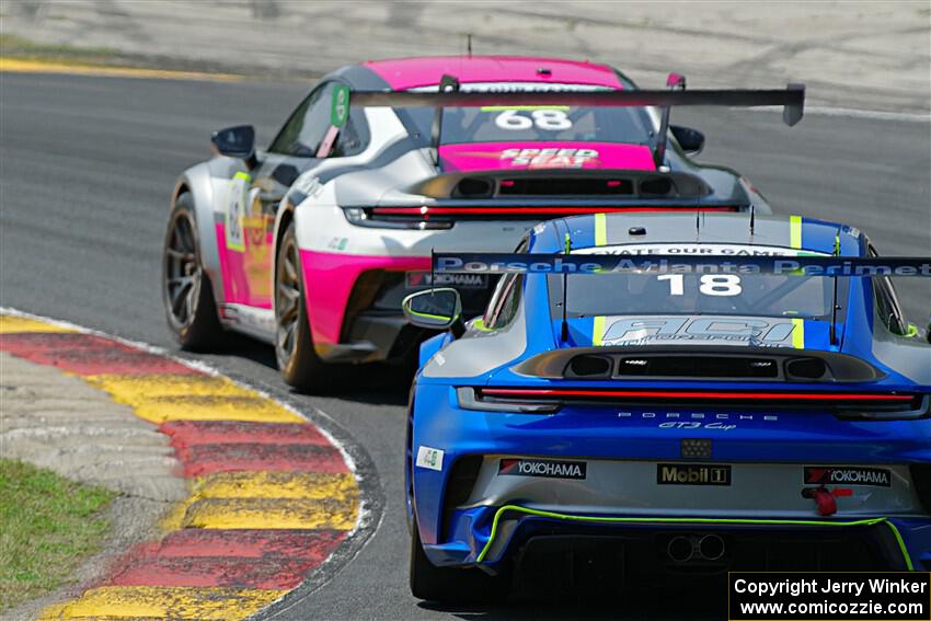 Chris Bellomo's and Richard Edge's Porsche GT3 Cups