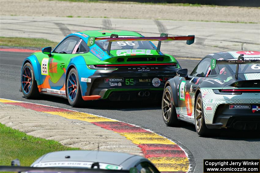 Matt Halcome's and Efrin Castro's Porsche GT3 Cups