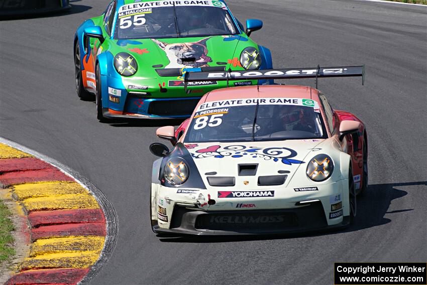 Jake Pedersen's and Matt Halcome's Porsche GT3 Cups