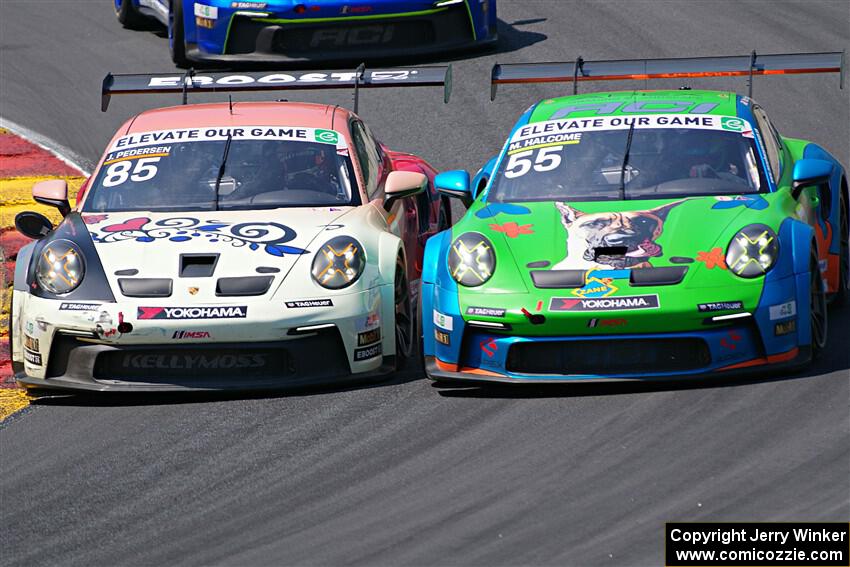 Jake Pedersen's and Matt Halcome's Porsche GT3 Cups