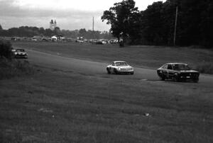 Ed Ploughman's GT-4 Datsun 1200 leads Bob Youngdahl's F Prod. Renault Alpine A-110 and Don Haaversen's D Prod. Datsun 2000