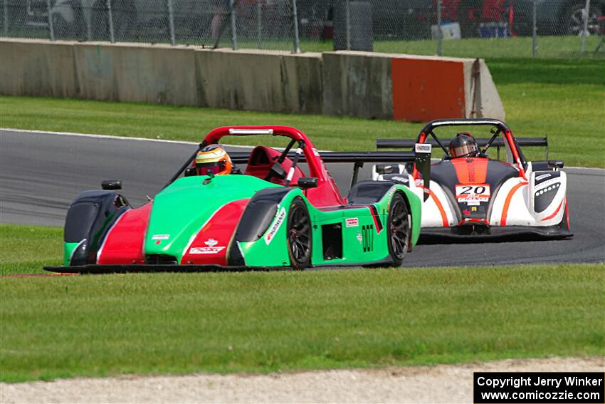 Firouz Haghighi's Radical SR3 RS and Keith Taylor's Radical SR3 RSX