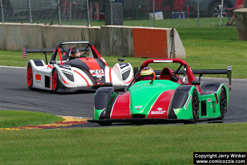 Firouz Haghighi's Radical SR3 RS and Keith Taylor's Radical SR3 RSX