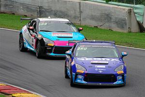 Henry Drury's and Alex Garcia's Toyota GR86s