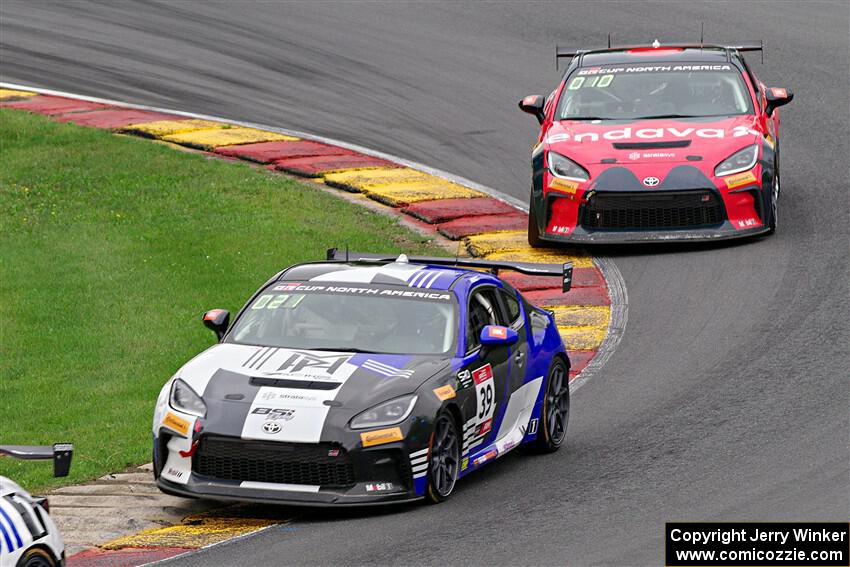 Maximilian Hewitt's and Steven Clemons' Toyota GR86s