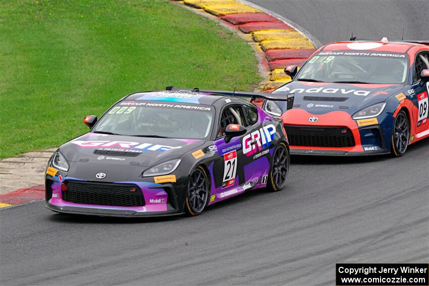 Ford Koch's and Maddie Aust's Toyota GR86s
