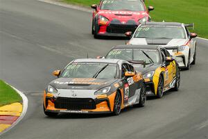 Lucas Weisenberg's, Jordan RickSegrini's, Christian Weir's and Steven Clemons's Toyota GR86s