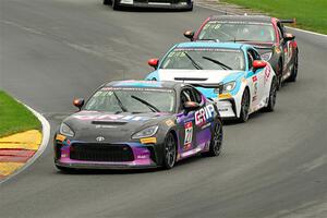 Ford Koch's, Bennett Muldoon's and Kazuhisa Urabe's Toyota GR86s