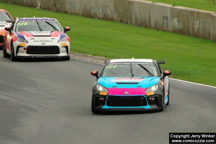 Alex Garcia's and Spike Kohlbecker's Toyota GR86s