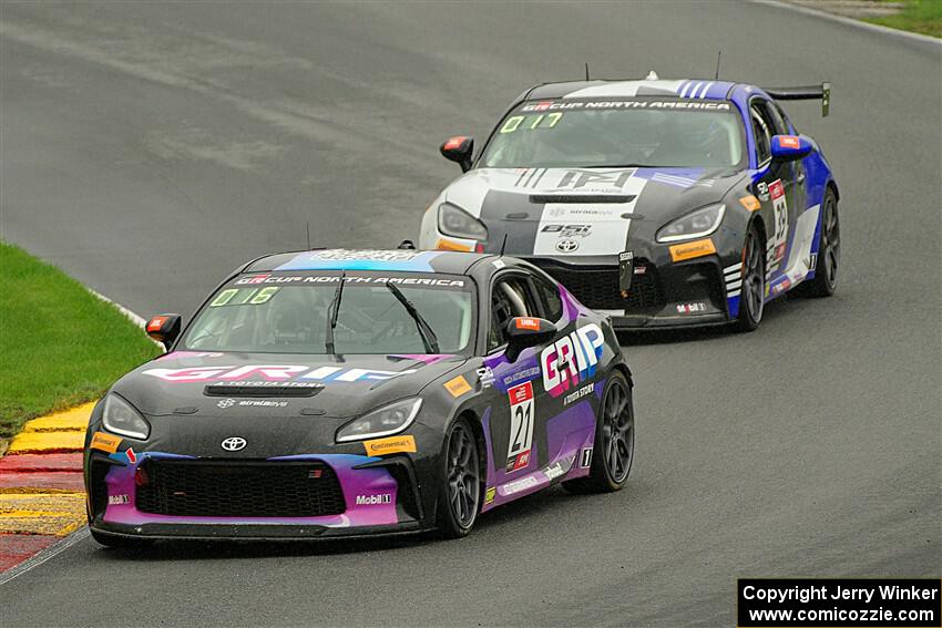 Ford Koch's and Maximilian Hewitt's Toyota GR86s