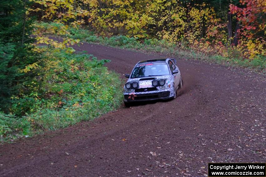 Peter Farrow / Jackson Sedivy Subaru WRX on SS6, Bob Lake.