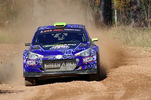 Patrick Gruszka / Florian Barral Hyundai i20 R5 on SS12, Two Mile Creek II.