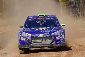 Patrick Gruszka / Florian Barral Hyundai i20 R5 on SS12, Two Mile Creek II.